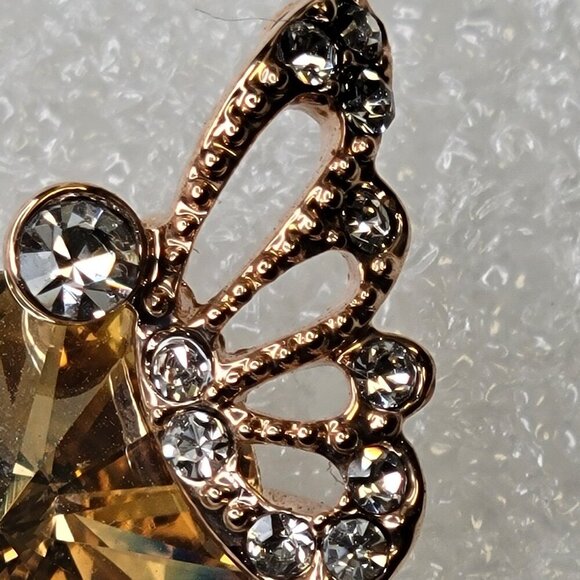 Butterfly Crystal Small Earrings - Picture 6 of 7
